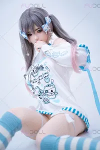【超柔らかい超軽量ボディ】FU Doll シリコン製 妹系 ツインテールラブドール 天真爛漫 楊枝甘露 161cm E カップ #J040
