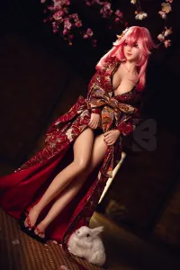 「無料下着セット付属」BC Doll シリコン製 アニメ 顔 ミニラブドール コスプレ 八重神子 76cm G01A