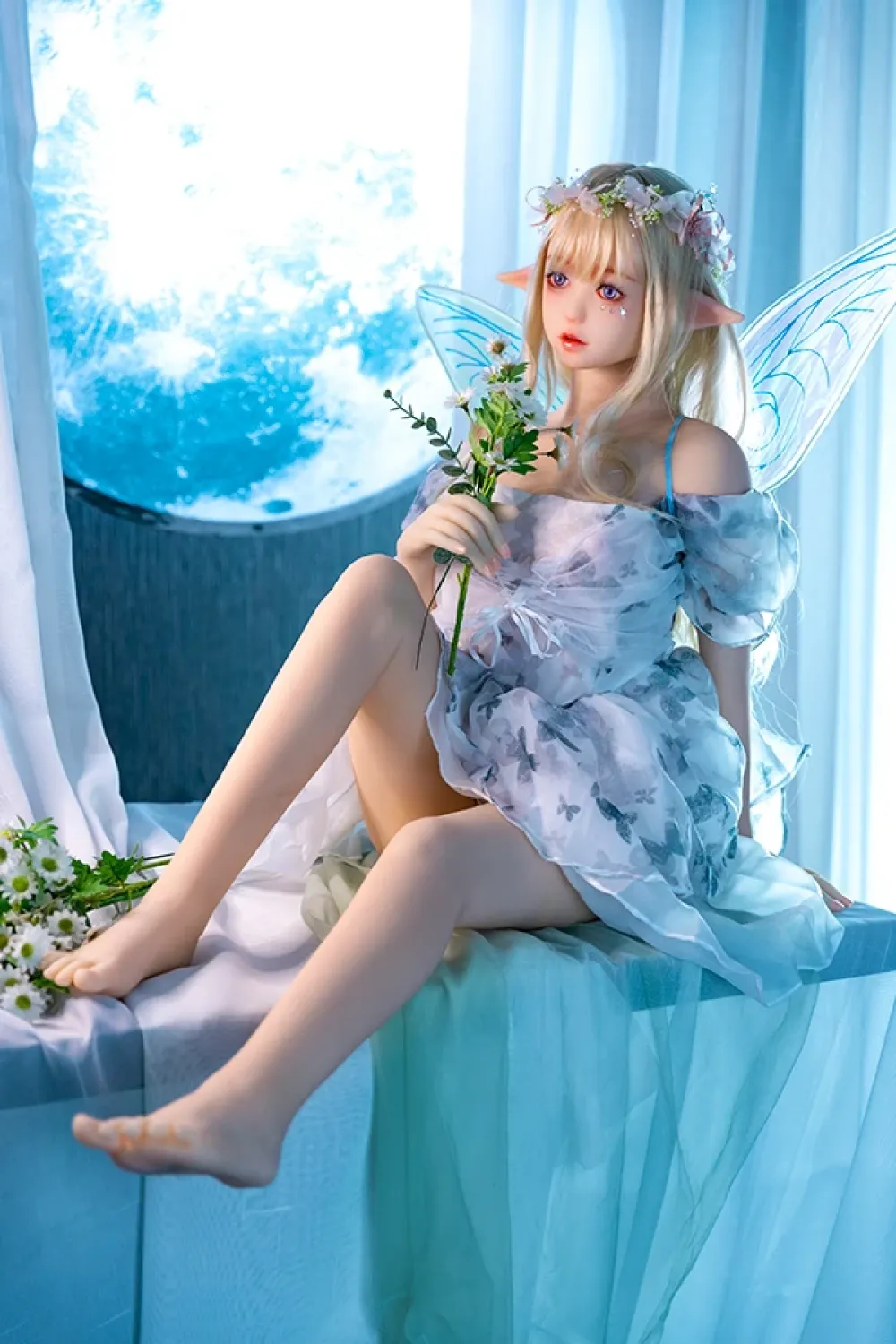 花の妖精 アイドルっぽい ダッチワイフ セックス 人形 紗優 148cm