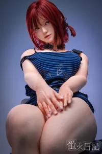 蛍火日記 シリコン製 アイドルっぽい リアル 高級 等身大 赤髪ラブドール 天真爛漫 顎機能追加可能 小里森 159cm Eカップ