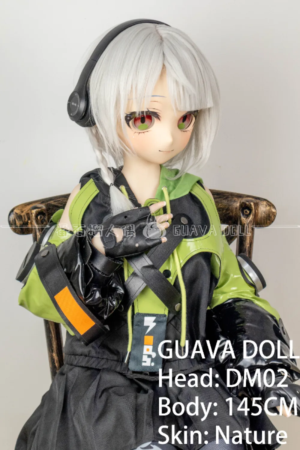 Guava Doll アニメラブドール コスプレ PVCビニールヘッド DM02 手描きメイク 145cm 野々花