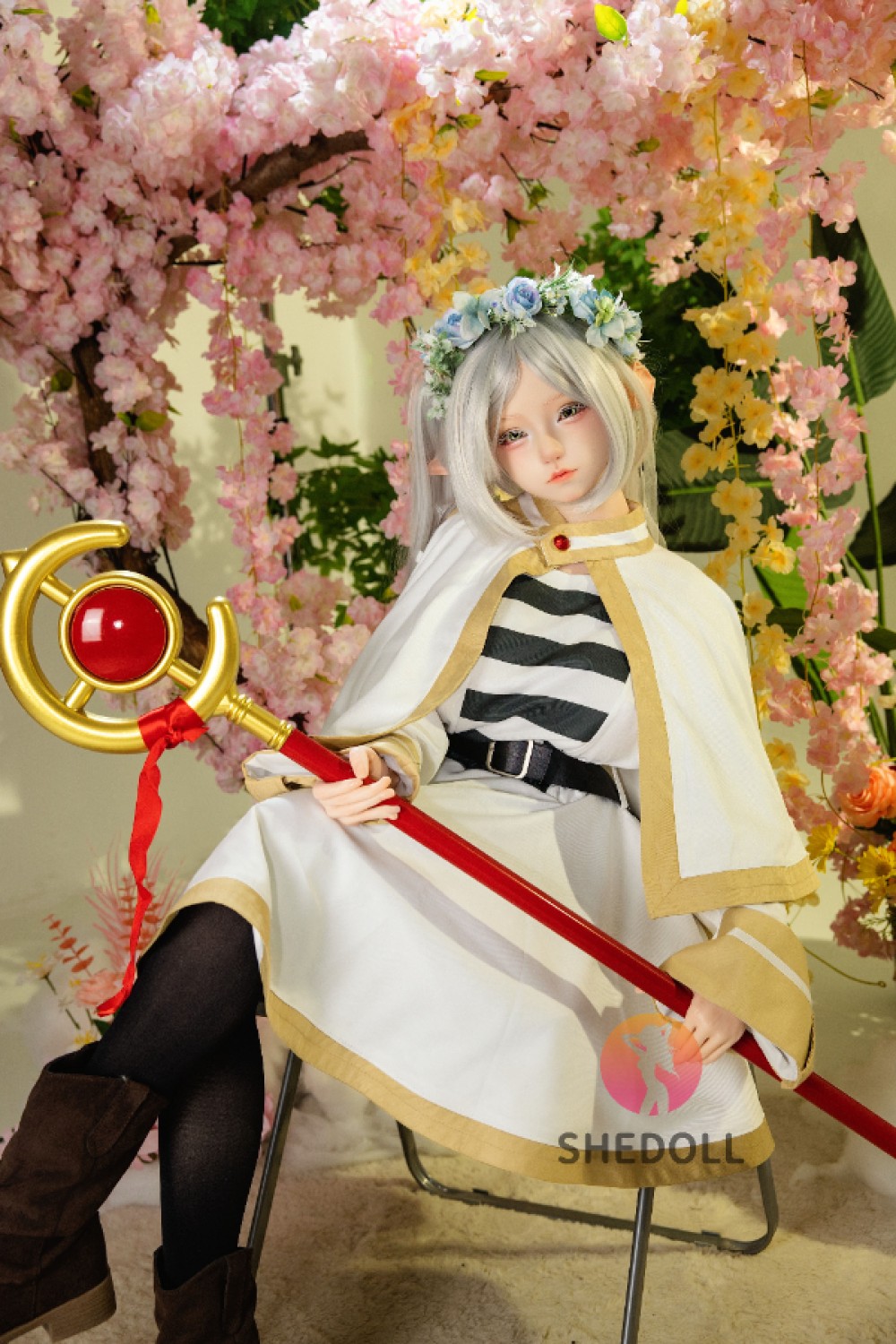 She Doll シリコンヘッド ボディ材質選択可能 エルフラブドールコスプレ 艾琳（Ailin）145cm Gカップ