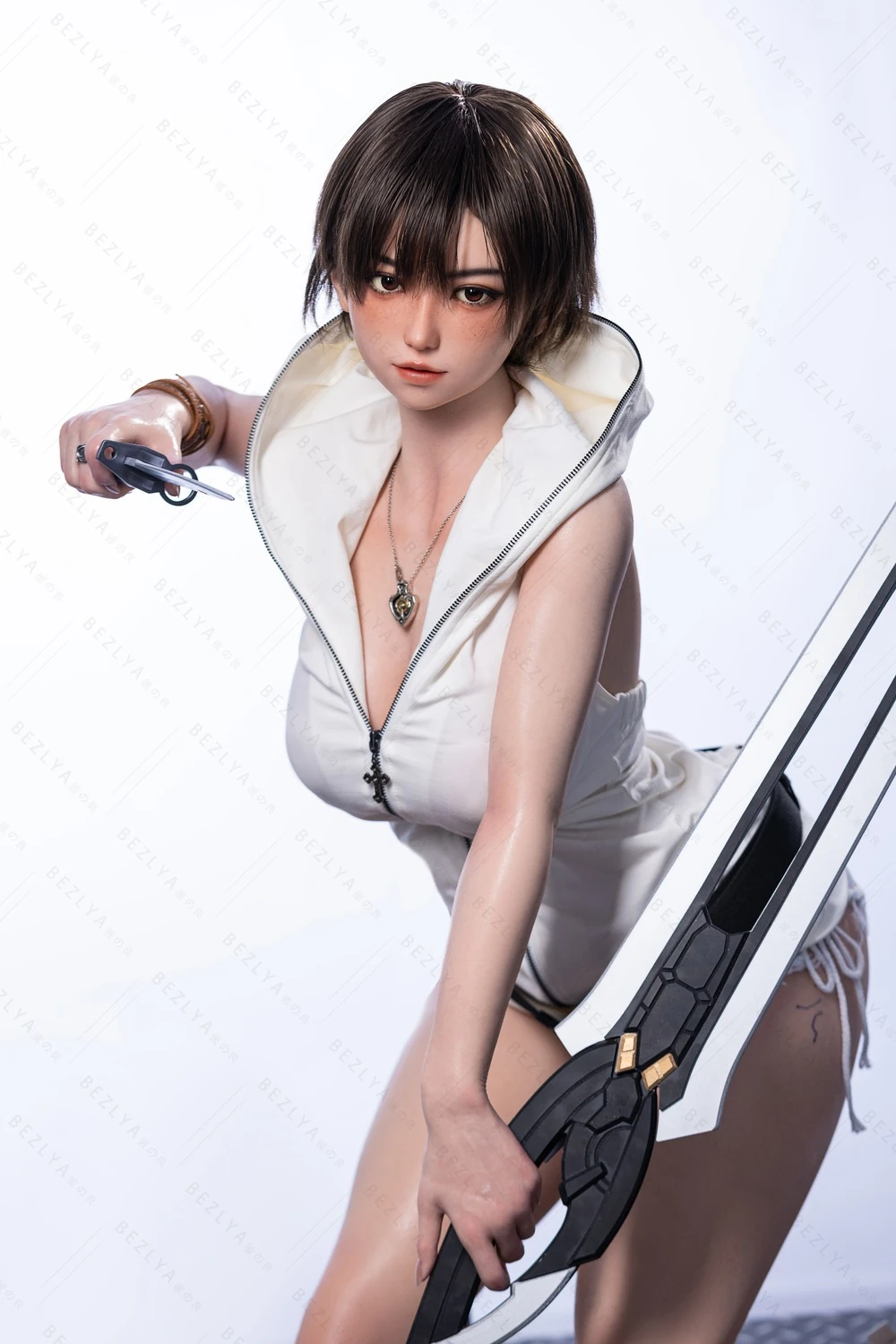 AitiaDoll 155cm Mcup シリコン 梨絵奈3号メイク-极昼-仿生2.2CF 155M 爆乳ラブドール