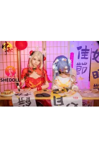 She Doll シリコンヘッド ボディ材質選択可能 金髪ダッチワイフ アイドルっぽい 顎機能追加可 珍妮 148cm Dカップ