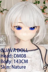 Guava Doll アニメ 顔 ラブドール 手描きメイク ビニール製（PVC）ヘッド 143cm DM02 世奈