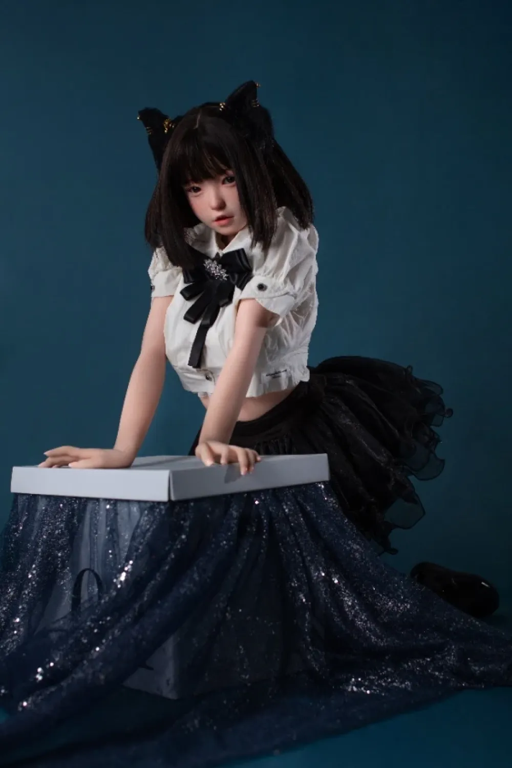FU Doll シリコンヘッド 妹系 黒猫ラブドール コスプレ 環奈 148cm Dカップ #J008