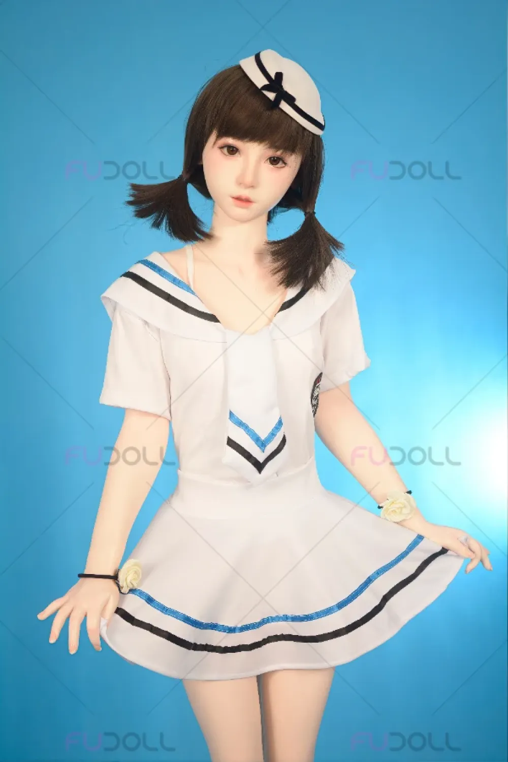 FU Doll シリコンヘッド 萌え系 天真爛漫ラブドール 大人しい 桜桃 135cm AA カップ #YF008