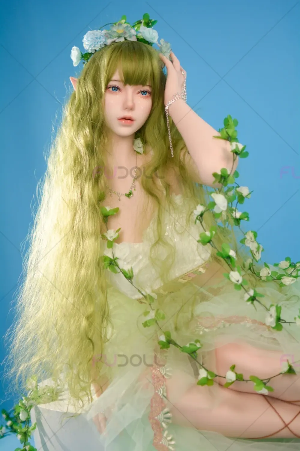 【超柔らかい超軽量ボディ】FU Doll シリコン製 コスプレ系 エルフラブドール 巨乳 エリタ 169cm Hカップ ＃J046