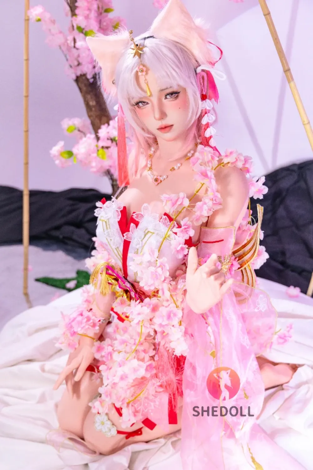 She Doll シリコンヘッド ボディ材質選択可能 コスプレラブドール アイドルっぽい 可動式顎が対応可能 顾小雨（COS土御門胡桃） 168cm D カップ