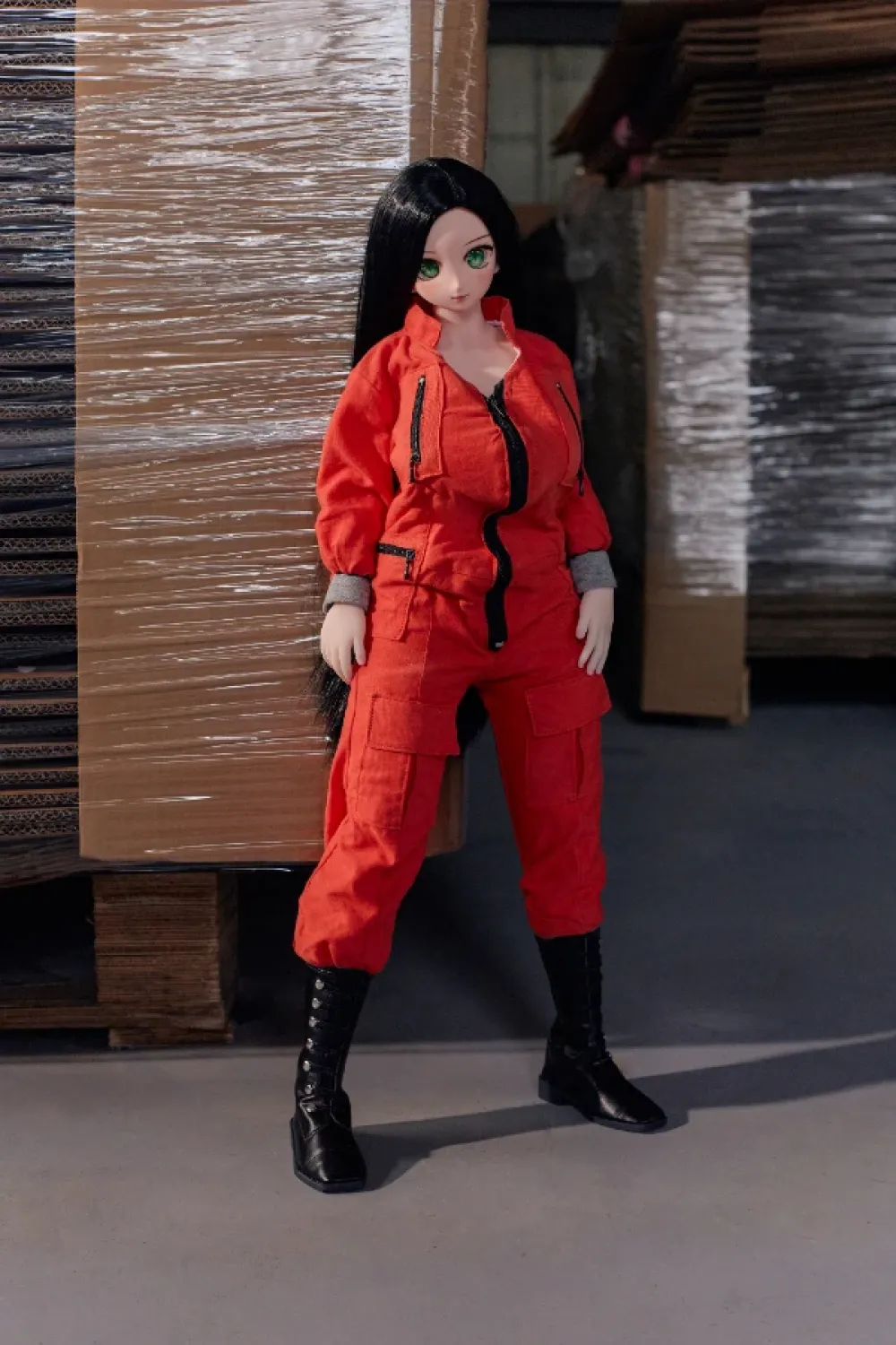 Climax Doll むっちり ラブドール フィギュア シリコンボデイ PVCヘッド J60cm P Rina(Cinnamon)