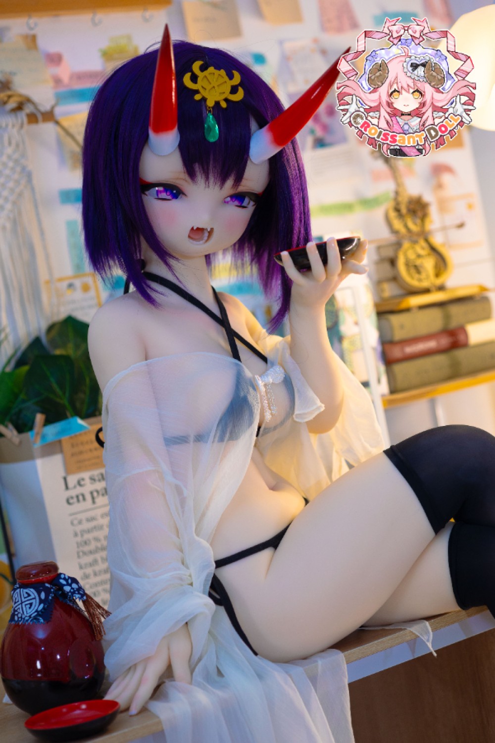 Croissant Doll 羊角社 アニメ系ラブドール シリコンソフトヘッド デフォルトメイク 酒吞 BR01+132cm