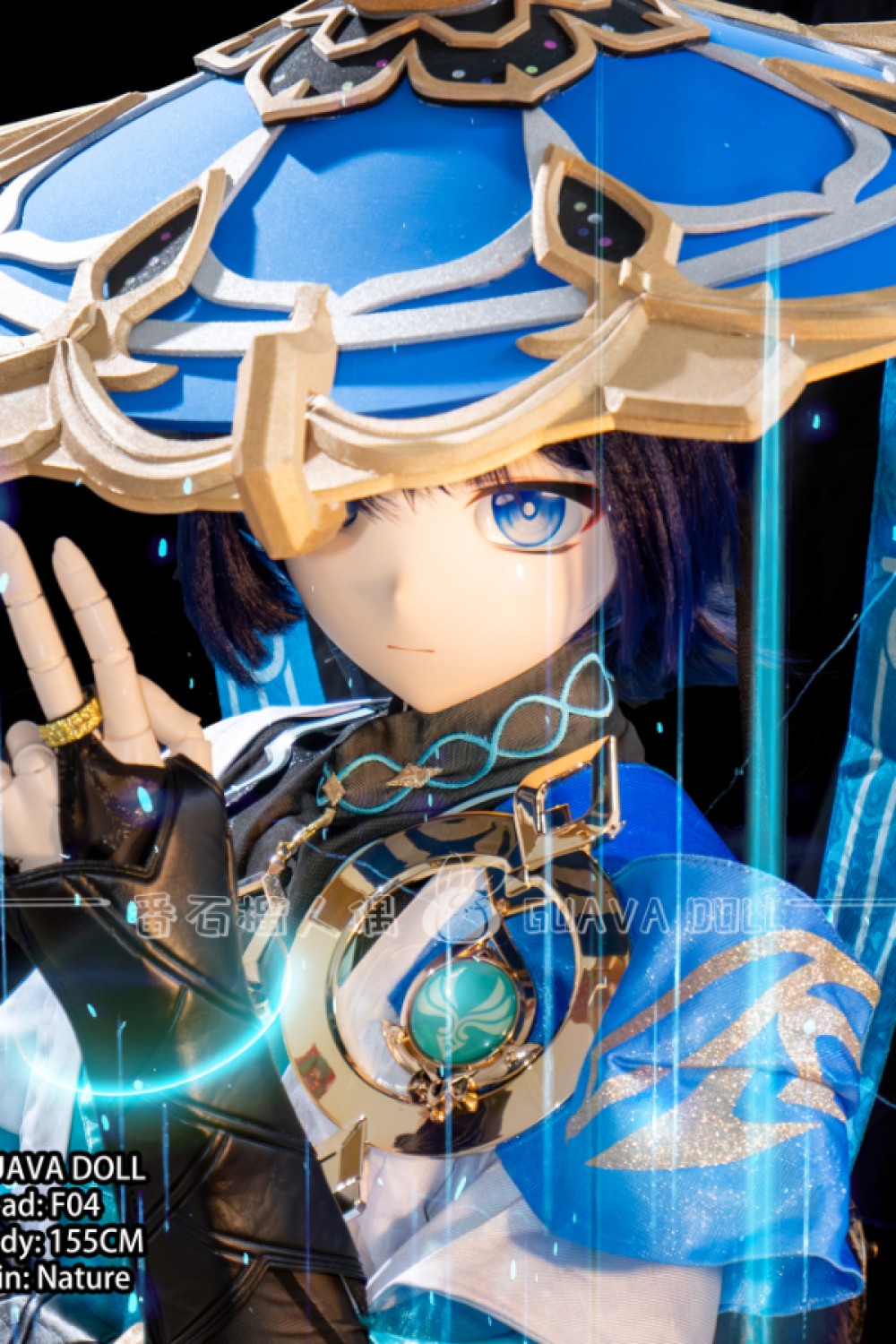 Guava Doll デカールメイク BJDドール 球体関節ボディ フルPVC製 ビニール製（PVC）155cm 男性体 F04
