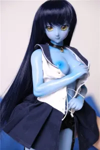 青い肌のダッチワイフ リアル ドール 清楚系ドール ラブドール 通販 ベル 60cm