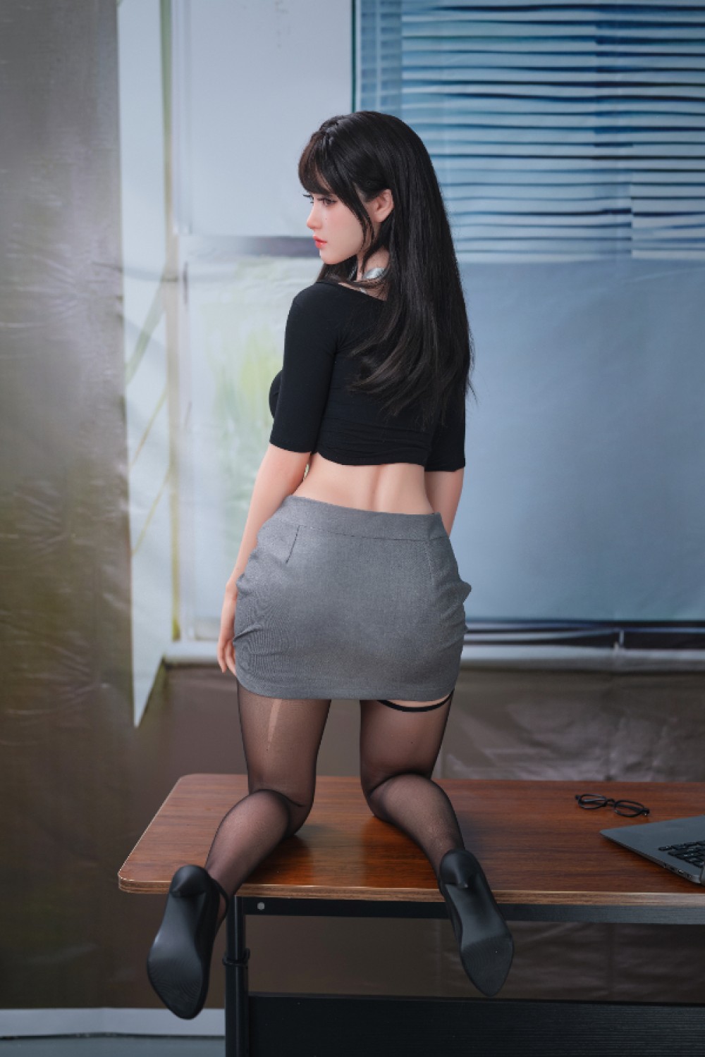 HS Doll シリコンラブドール 142cm M3ヘッド Cカップ 秘書風コスチューム