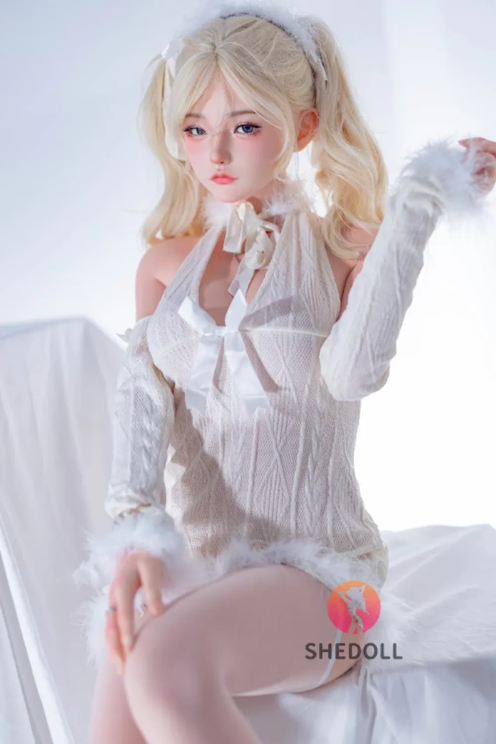 She Doll シリコンヘッド ボディ材質選択可能 金髪ダッチワイフ 天真爛漫 顎機能追加可能 江小婉 158cm Cカップ