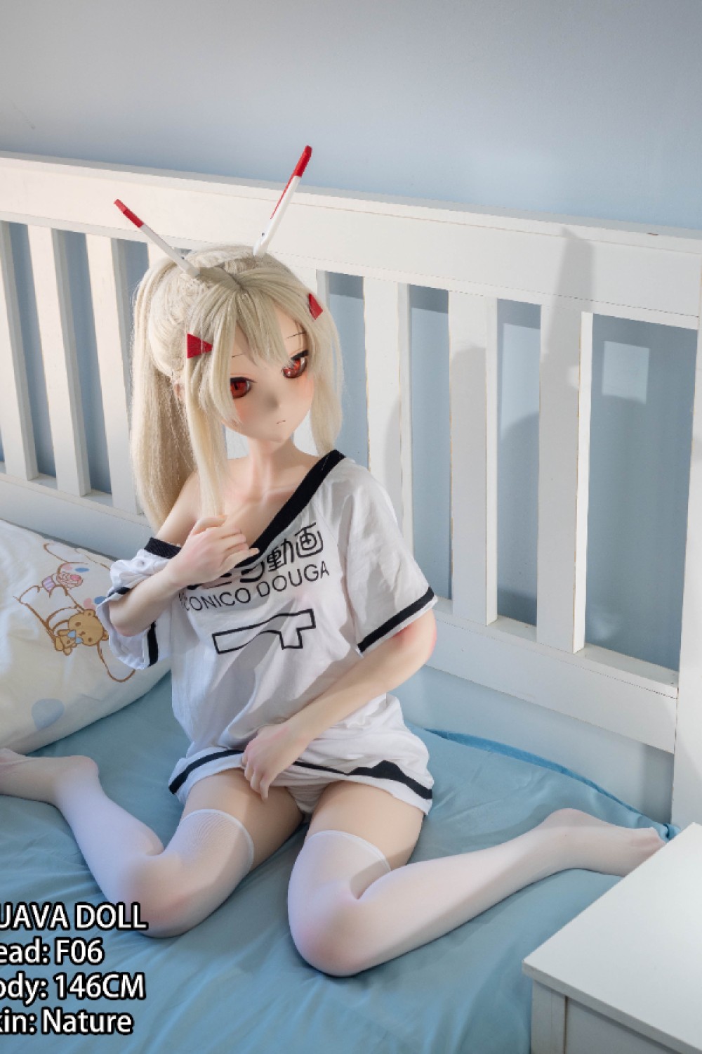 Guava Doll アニメ 顔 ラブドール 手描きメイク ビニール製（PVC）ヘッド 146cm F06 春奈