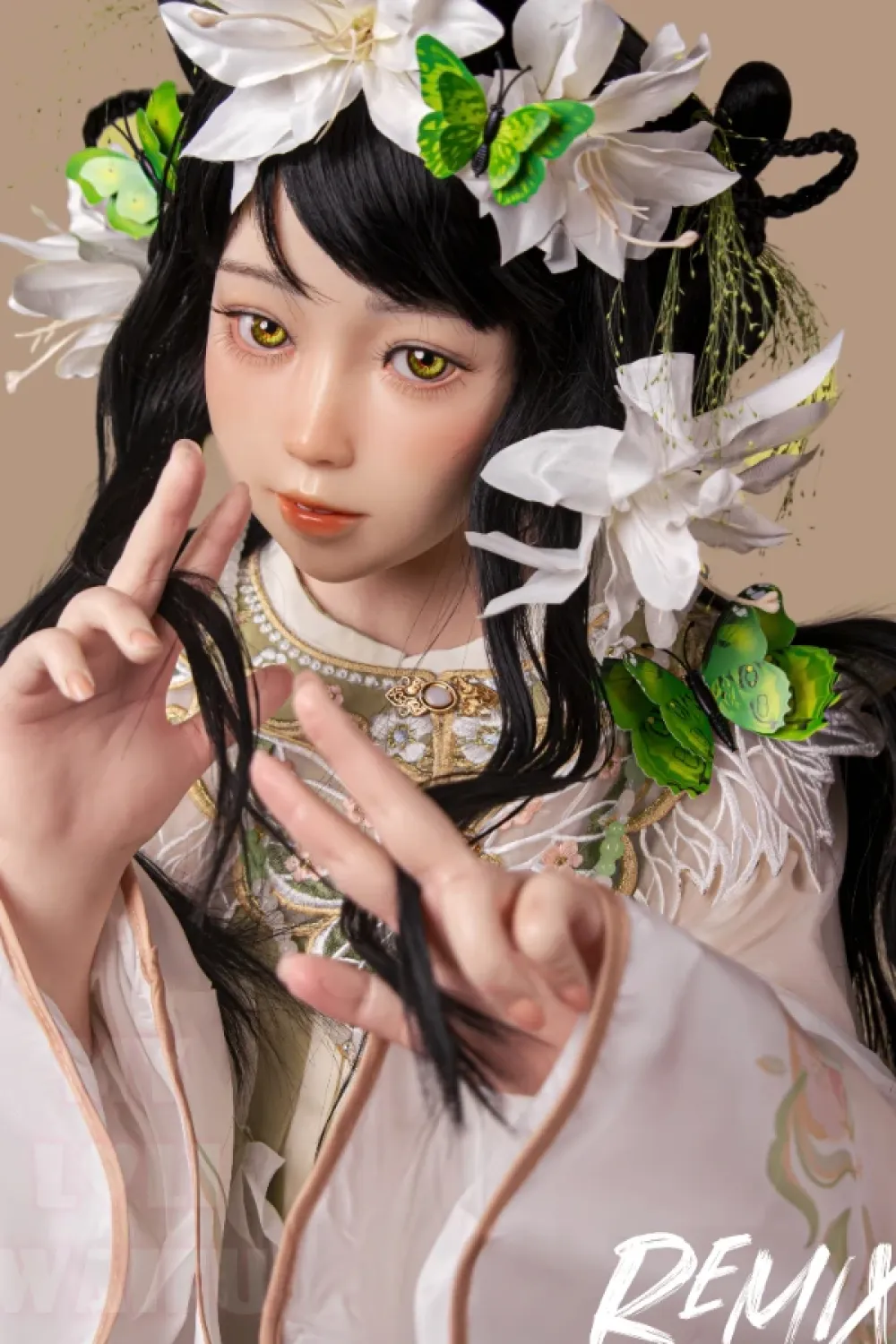 MLW DOLL シリコン製 妹系 中華風ラブドール 縄縛り あや 127cm A カップ #66