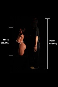 Climax Doll セクシーグラマラス トルソー 型 上半身 巨乳 シリコンドール ULW 884# Hazel(Black) 100cm
