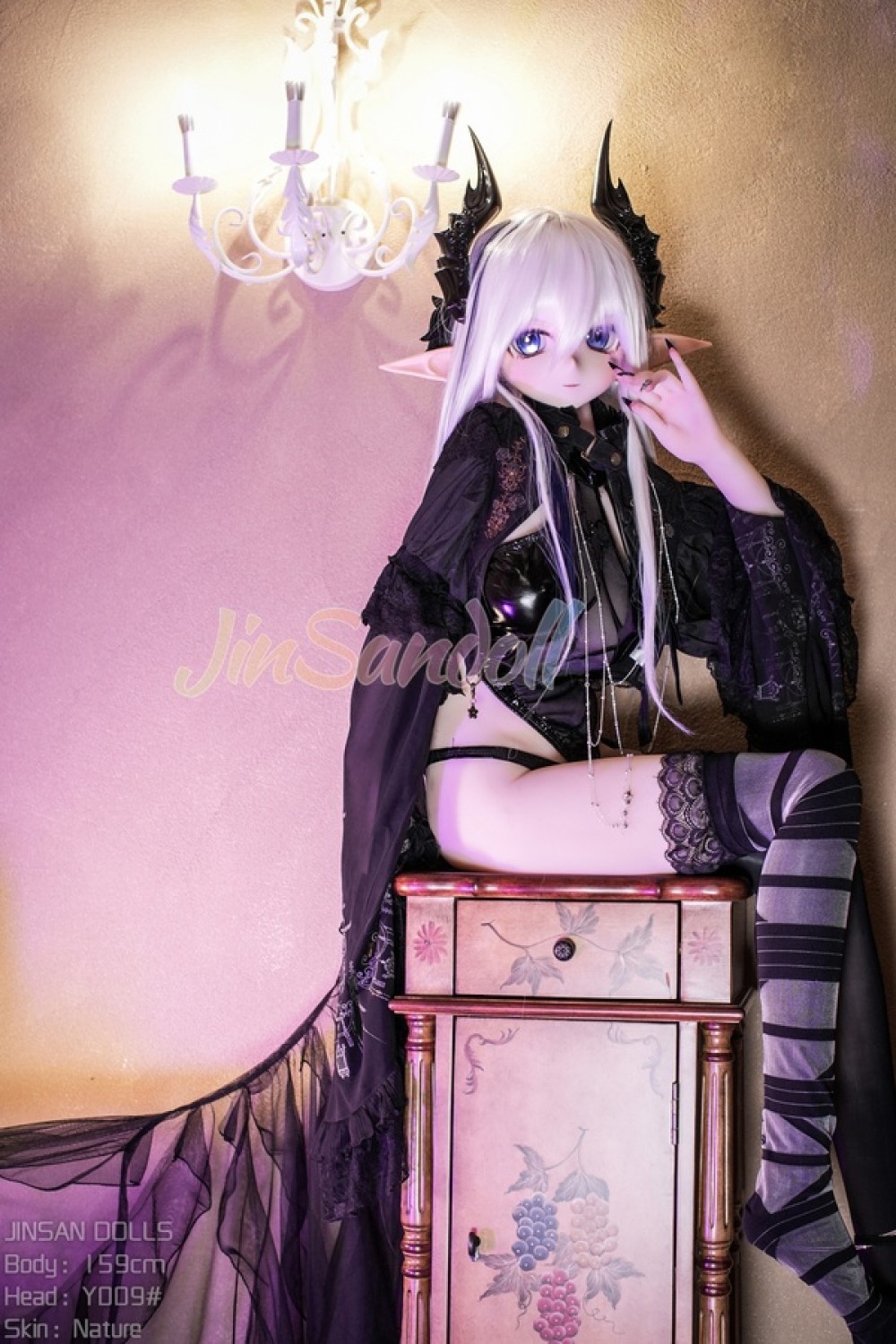WM DOLL エルフ耳 TPEボデイ PVCヘッド アニメドール 魔界の姫君 玲瓏 159cm Y#009