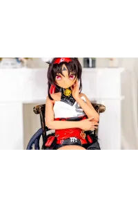 Guava Doll 143cm Bcup PVCヘッド+TPEボディ 小麦色143+DM02 貧乳ラブドール