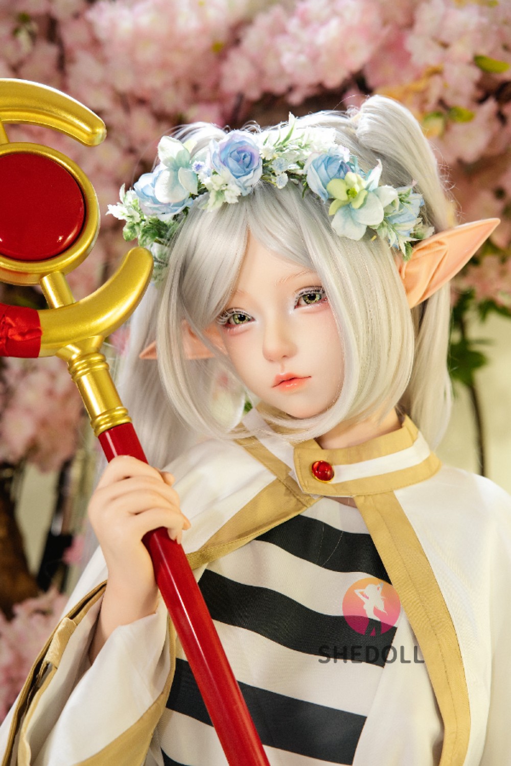 She Doll シリコンヘッド ボディ材質選択可能 エルフラブドールコスプレ 艾琳（Ailin）145cm Gカップ