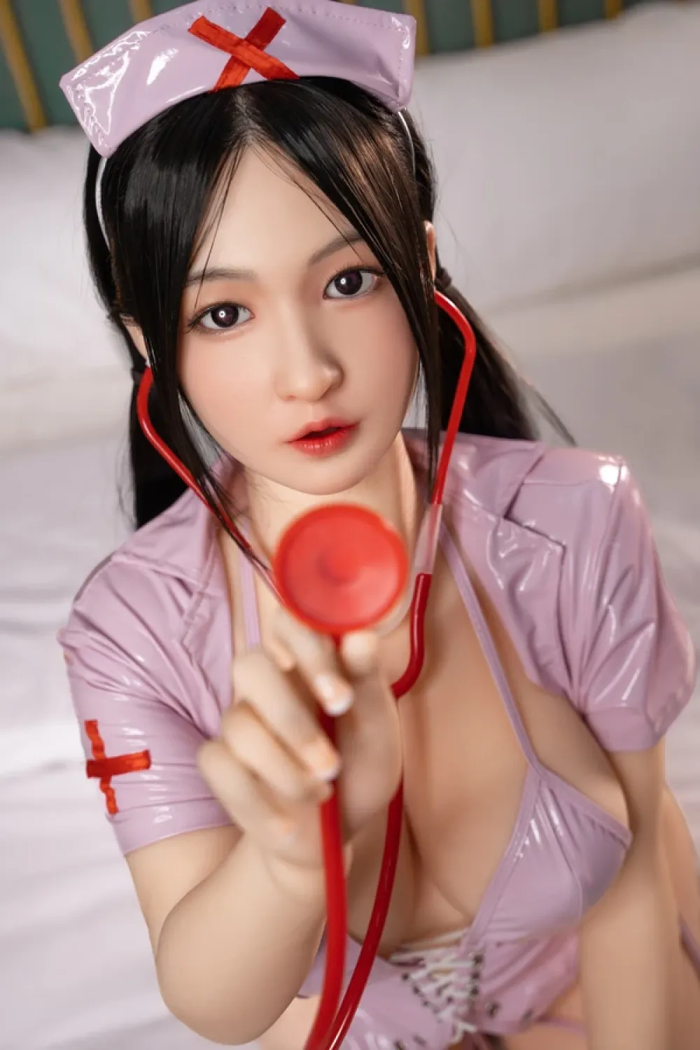 Orange in シリコンヘッド コスプレ系 ナースラブドール セクシー 紬 160cm F カップ #539