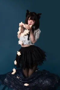 FU Doll シリコンヘッド 妹系 黒猫ラブドール コスプレ 環奈 148cm Dカップ #J008