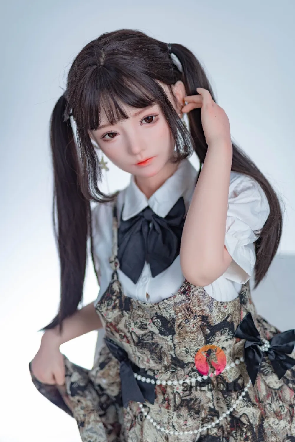 She Doll シリコンヘッド ボディ材質選択可能 アイドルっぽいラブドール 無邪気 顎機能追加可 小芙（特殊メイク） 148cm Dカップ