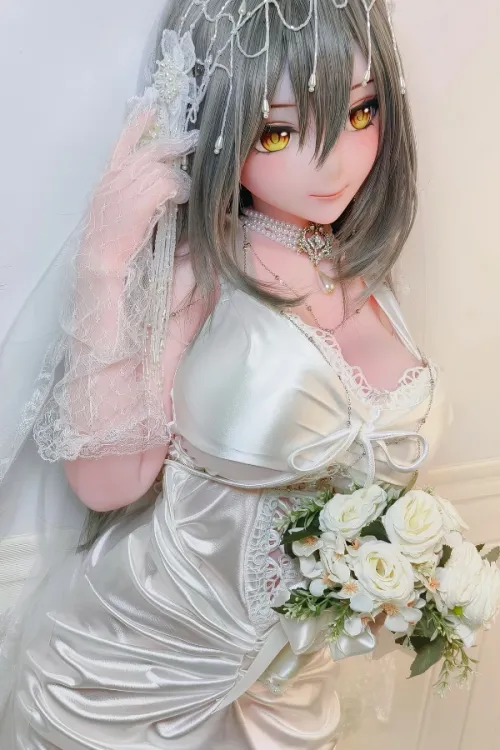 ElsaBabe Doll 148cm Lcup シリコン L Pink AHR019 Mizuta Nina-Pure White Vow アニメ彼女系