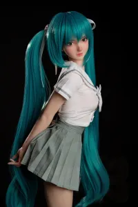 「無料下着セット付属」BC Doll シリコン製 アニメ ミニ 清楚系ラブドール コスプレ 初音ミク 60cm F01A