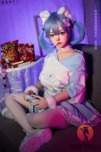 She Doll シリコンヘッド ボディ材質選択可能 ツインテールセックスドール アイドルっぽい 顎機能追加可能 朵朵 148cm Dカップ