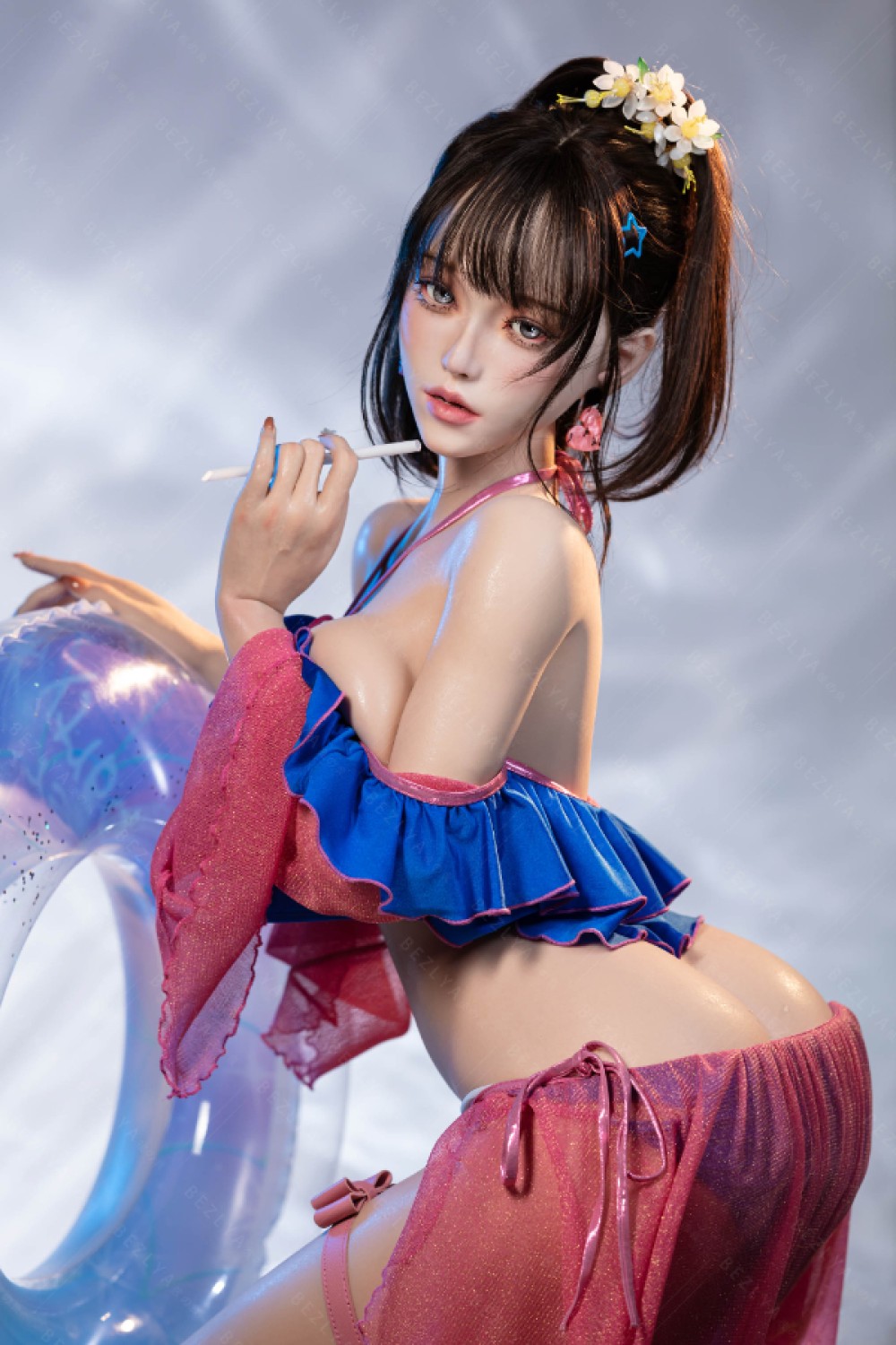Aitia doll シリコン製 コスプレ系 水着ラブドール 魔法少女 0353 ROS口付き 睡蓮 2番メイク 2.2CF 155cmM