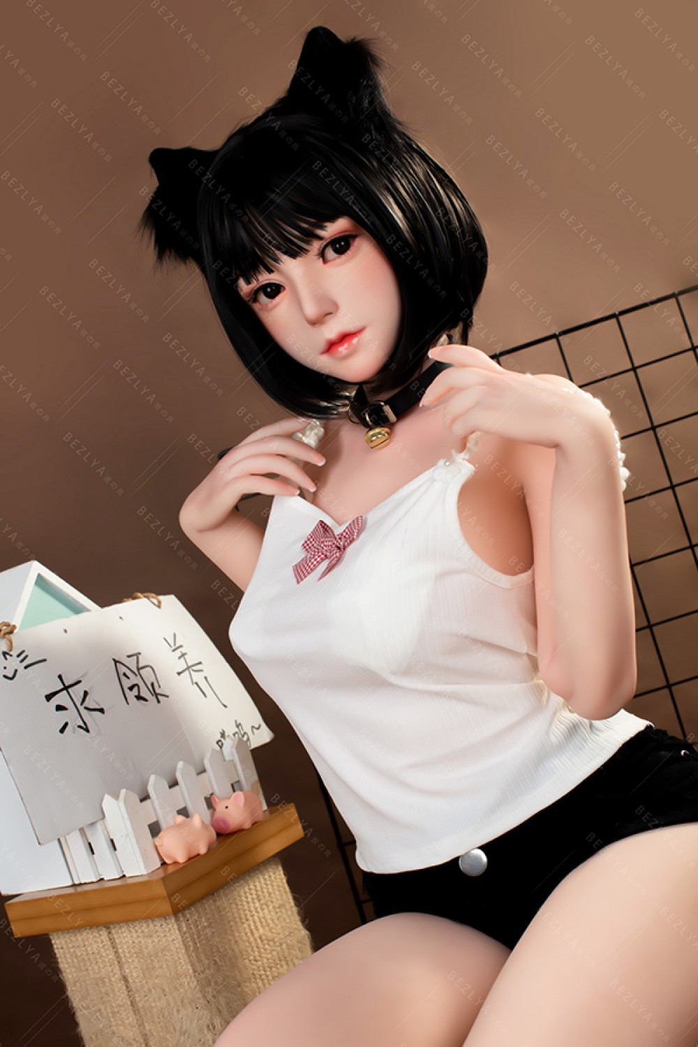 天真爛漫猫 Cカップ シリコン製頭部+TPEボディ 風鈴 149cm