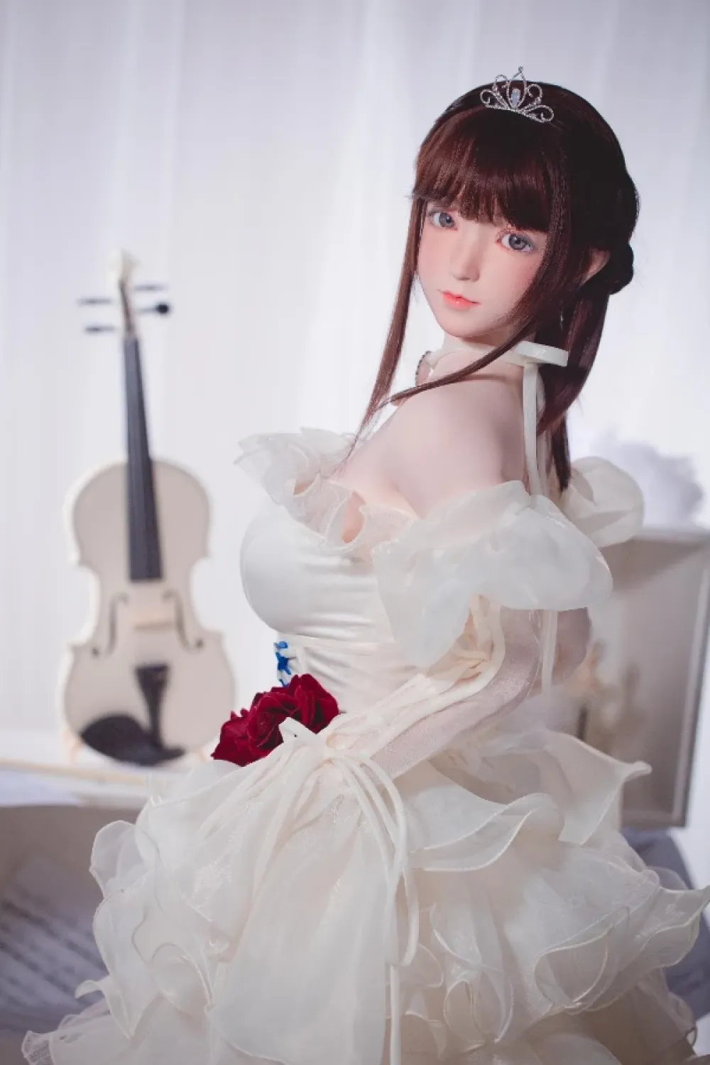 FU Doll シリコンヘッド コスプレ系 ウェディングドレスラブドール 巨乳 覃悠悠 148cm Dカップ #J012