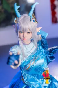 She Doll シリコンヘッド ボディ材質選択可能 アイドルっぽいラブドール 天真爛漫 顎機能追加可 艾琳（COS 瑶） 148cm Dカップ