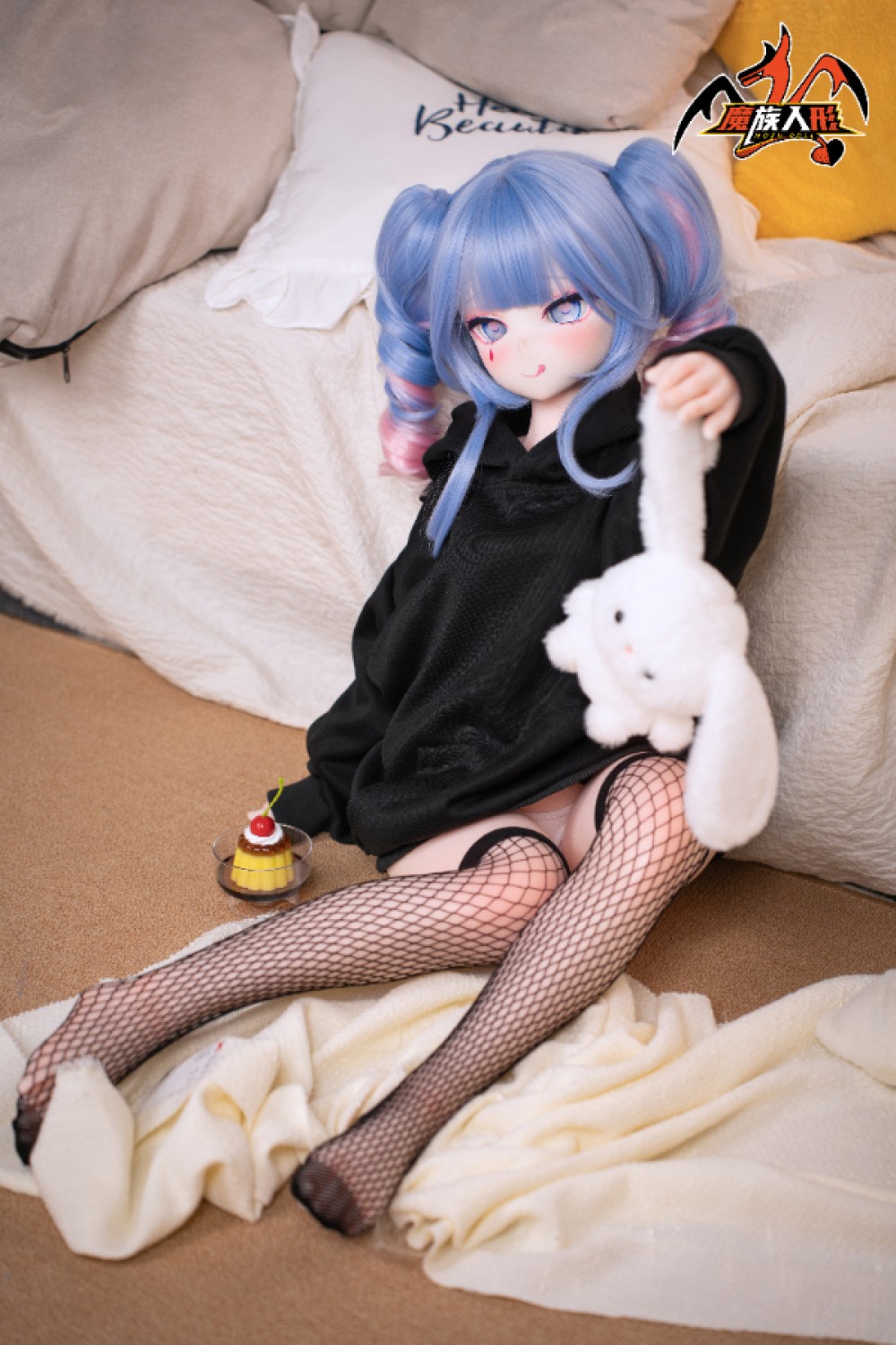 「写真衣装付き」 Mozu Doll A級 舌をぺろっと出す アニメラブドール 121cm 小胸 兔子洞 トレンチコート