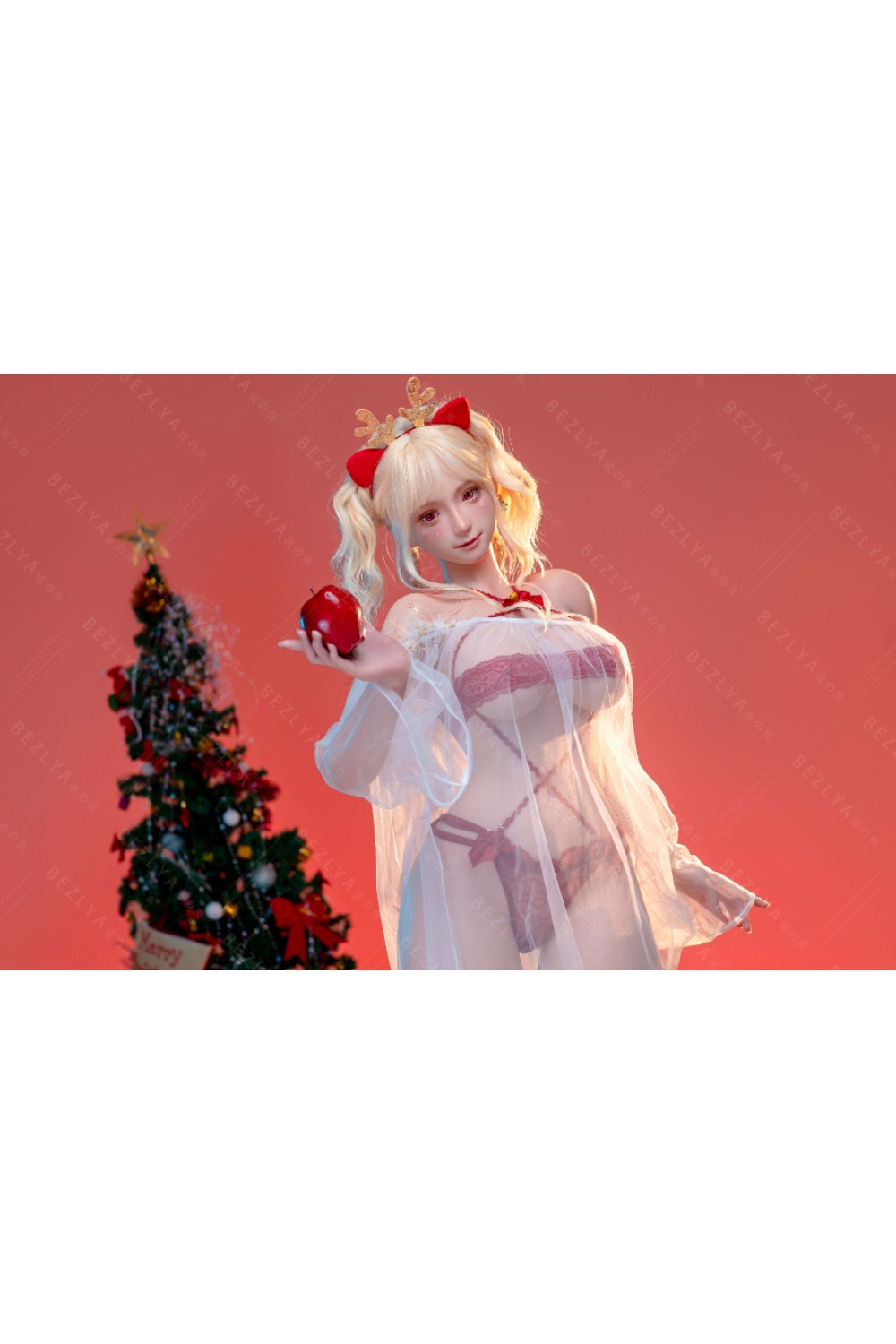 Aitia doll シリコン製 金髪系 クリスマスラブドール 誘惑 0381 蠢沫沫Es 5番メイク 2.2CF 155cmM