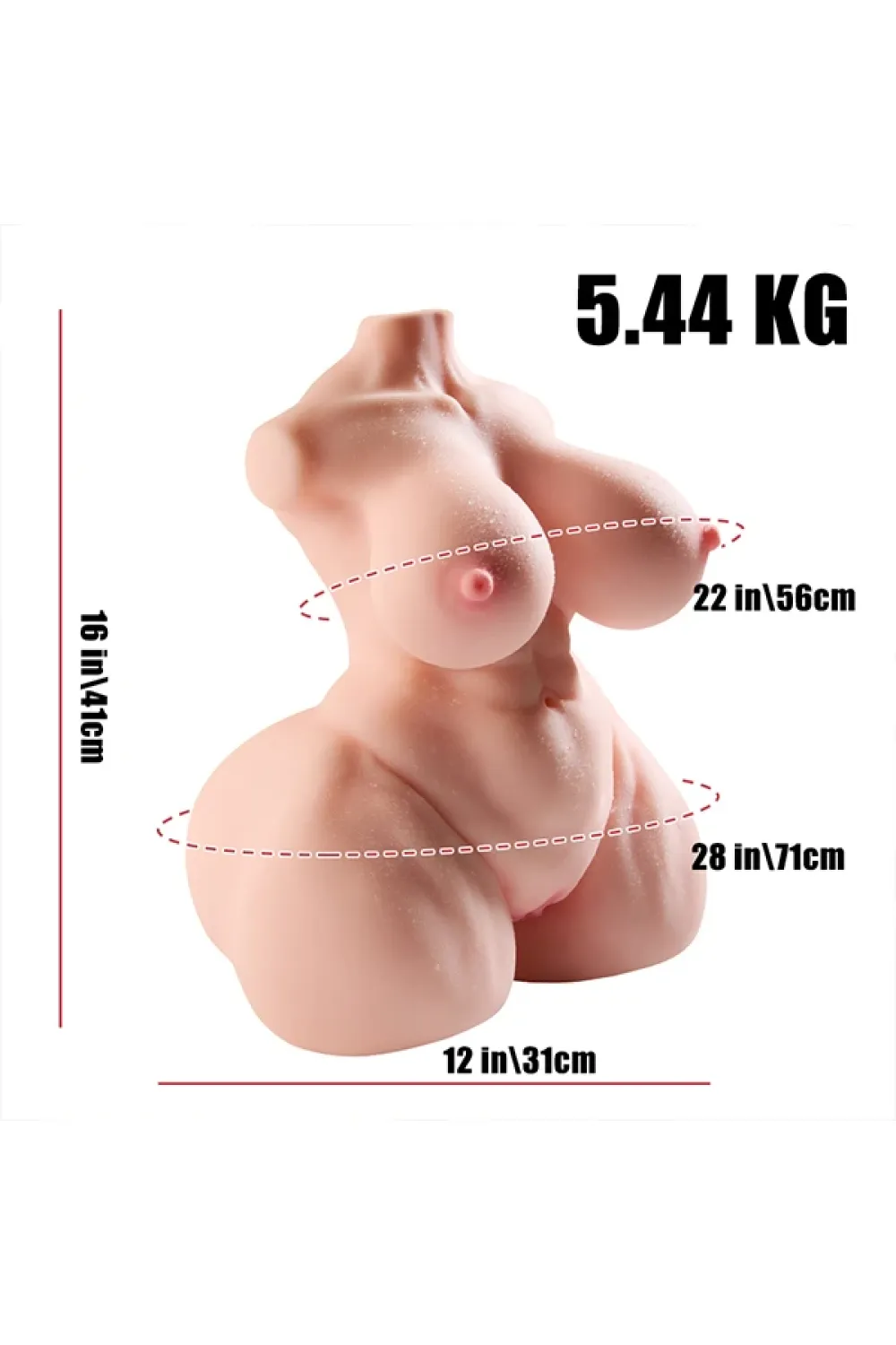 MRL TPE製 トルソーラブドール 筋肉質巨乳 35cm