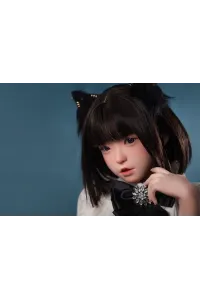 FU Doll シリコンヘッド 妹系 黒猫ラブドール コスプレ 環奈 148cm Dカップ #J008