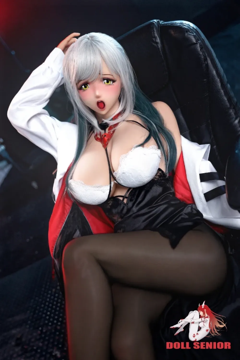 Doll Senior シリコン製 アニメ風ラブドール Rayvenado 161cm Fカップ #17（硬質ヘッドのみ対応）