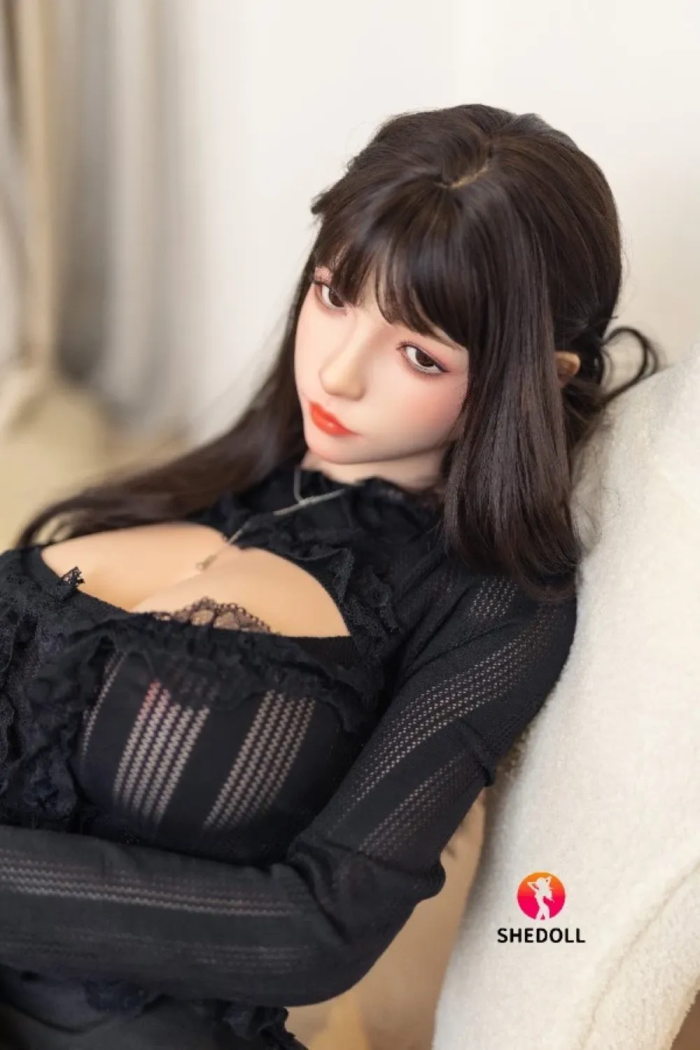 She Doll シリコンヘッド アイドルっぽいラブドール セクシー 可動式顎が対応可能 蔷薇 163cm Hカップ
