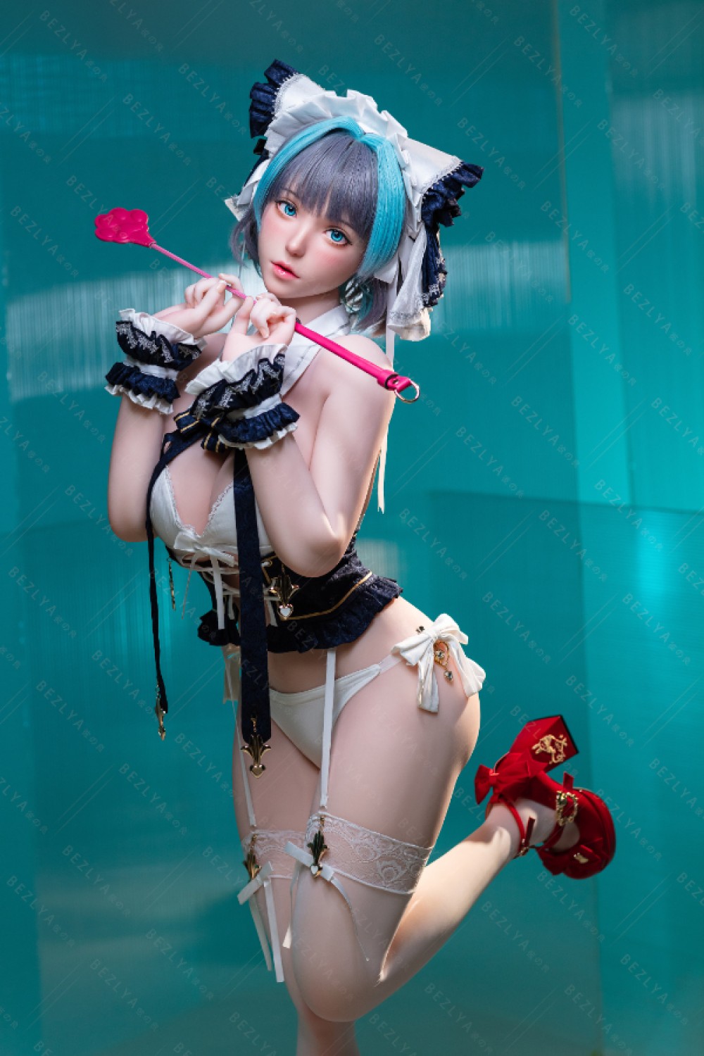 Bezlya doll 2.0 シリコンヘッド 妹系 ポチャリラブドール コスプレ ビオラ（チェシャ） 2番メイク 155cm M
