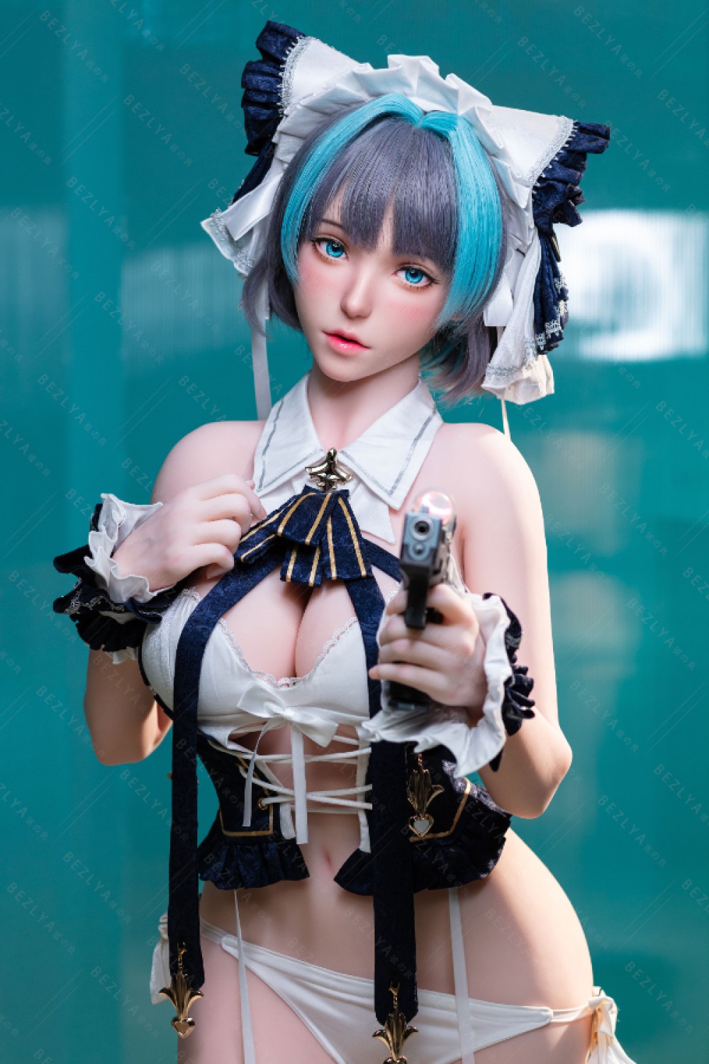 Bezlya doll 2.0 シリコンヘッド 妹系 ポチャリラブドール コスプレ ビオラ（チェシャ） 2番メイク 155cm M