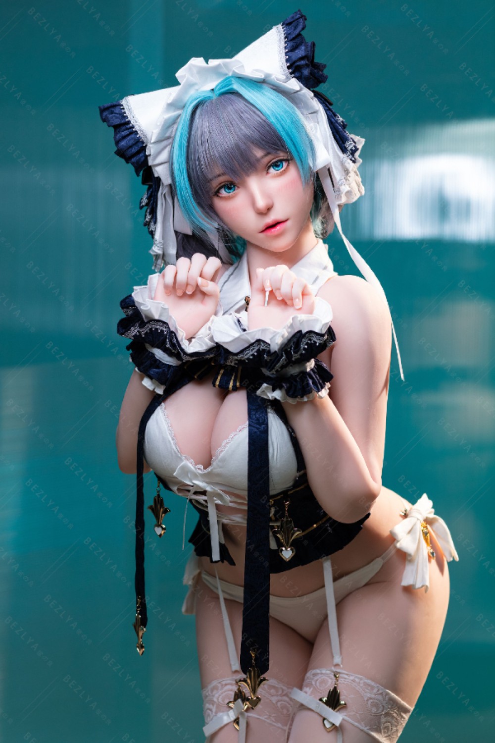 Bezlya doll 2.0 シリコンヘッド 妹系 ポチャリラブドール コスプレ ビオラ（チェシャ） 2番メイク 155cm M