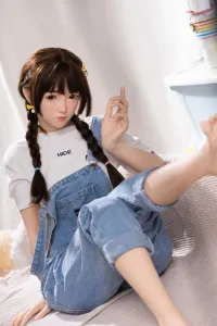 FU Doll シリコンヘッド 地味系 天真爛漫ラブドール 良乳 奶萝 150cm Bカップ #J022