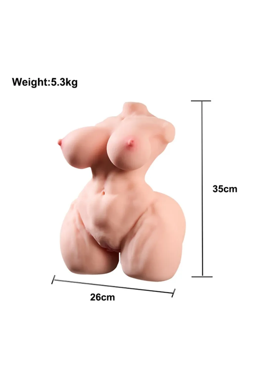 MRL TPE製 トルソーラブドール 筋肉質巨乳 35cm