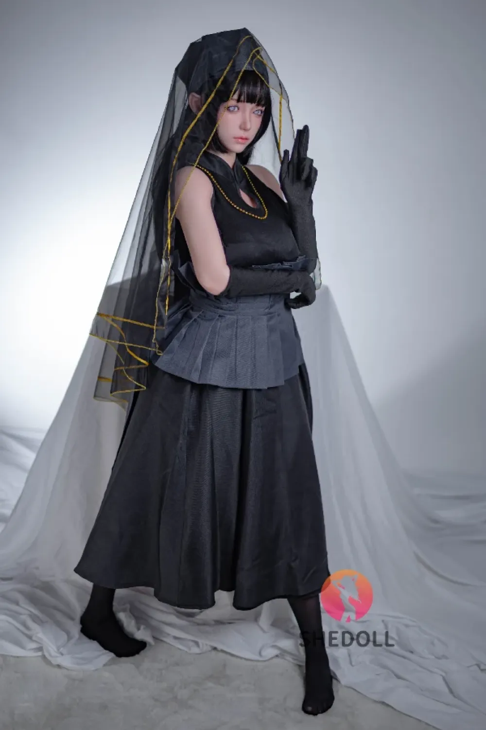 She Doll シリコンヘッド ボディ材質選択可能 コスプレラブドール アイドルっぽい 可動式顎が対応可能 楚玥（COS日向）163cm Hカップ