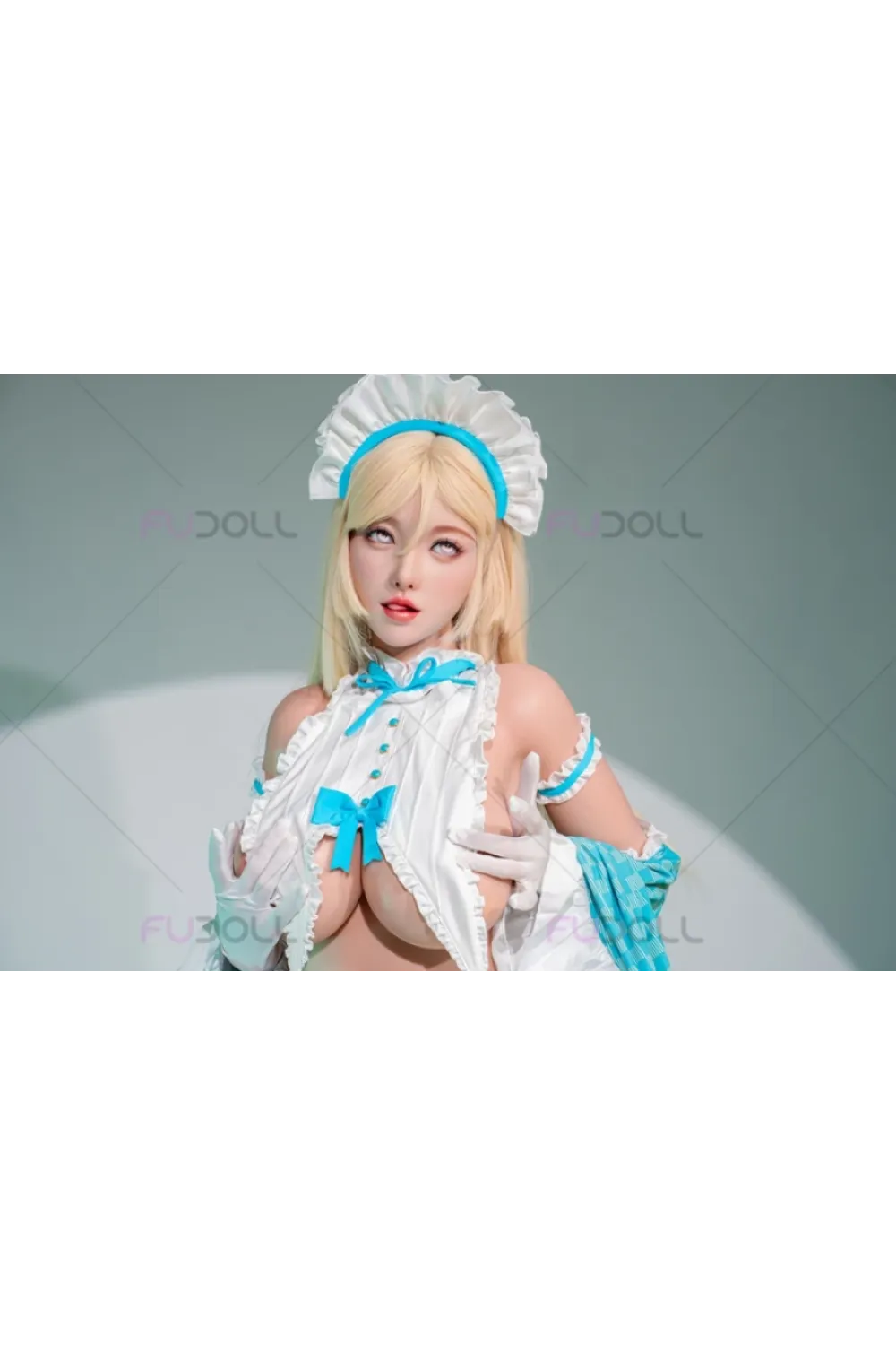 【超柔らかい超軽量ボディ】FU Doll シリコン製 最高級肌模様 メイド系 金髪ラブドール 誘惑 小北 157cm I カップ #J032