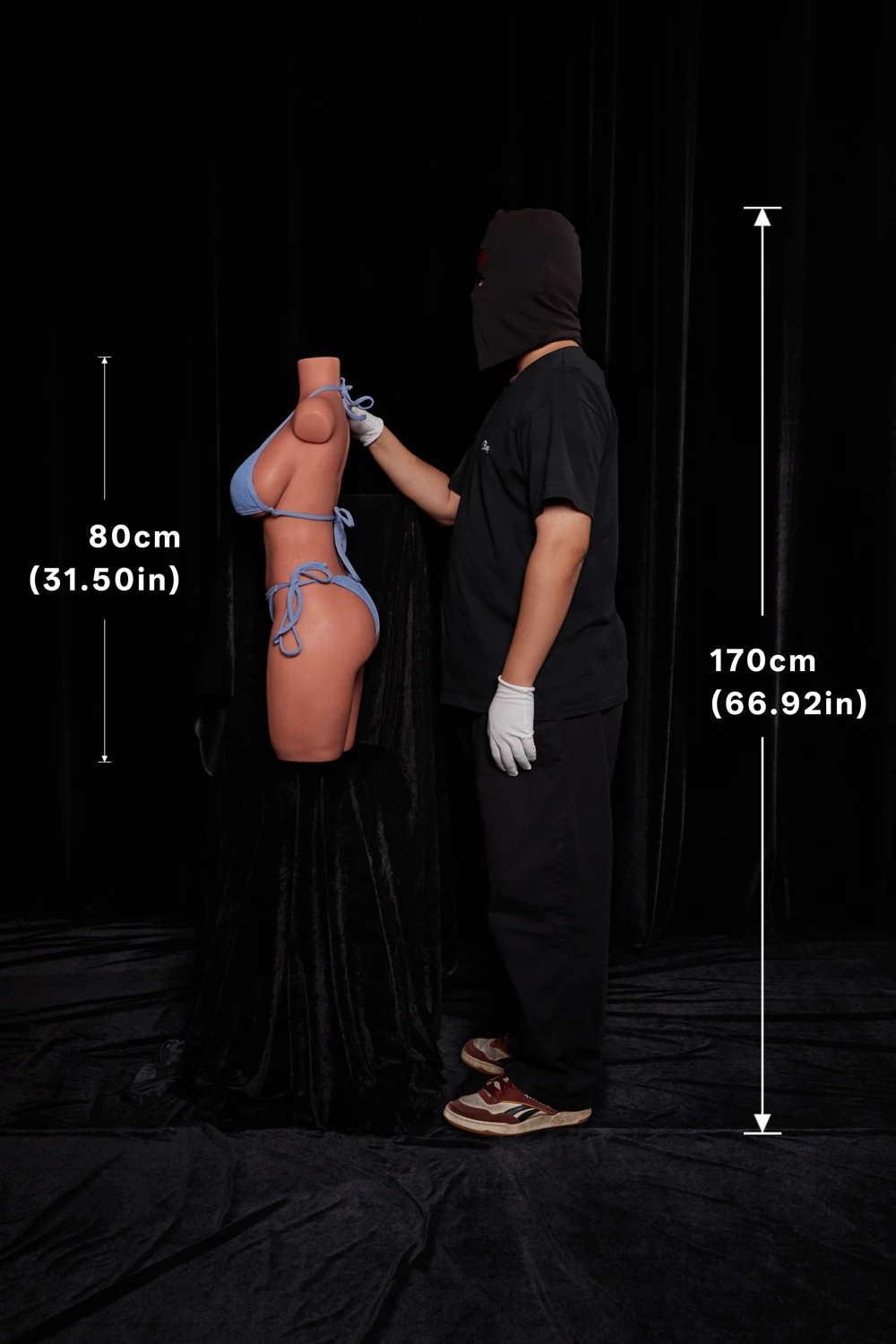 Climax Doll 80cm DDcup シリコン ULW 883# Torso (Black) メリハリボディ