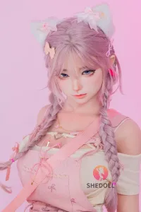 She Doll シリコンヘッド ボディ材質選択可能 ドーパミン系 天真爛漫ラブドール お茶目 可動式顎が対応可能 江小棠 168cm D カップ